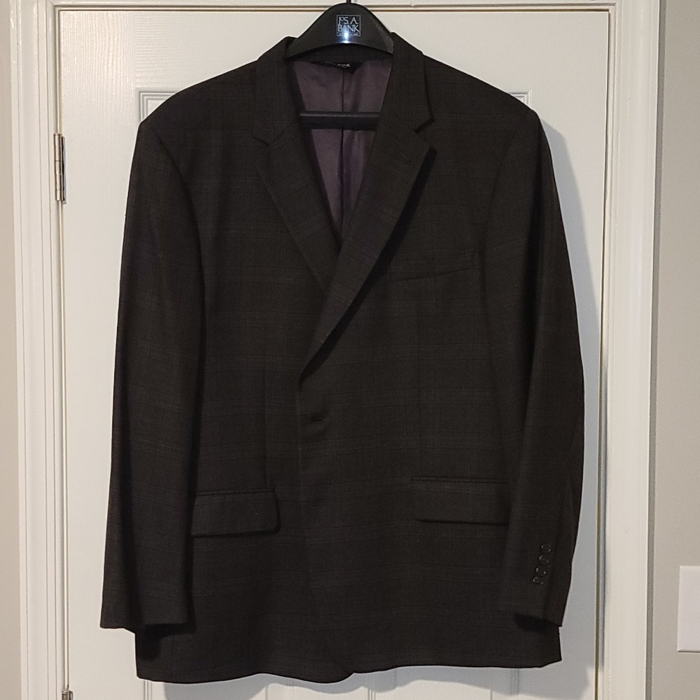 Jos. A Bank Blazer - Dark Olive Plaid - 50R